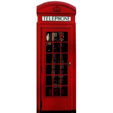 English Phone Booth Cardboard Standup